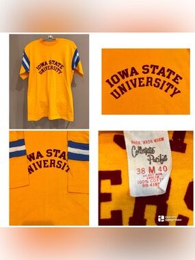 Vintage Iowa State University ringer tee,